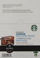 Starbucks Decaf Pike Place Roast, K-Cup for Keurig Brewers, 24 Count N2