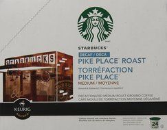 Starbucks Decaf Pike Place Roast, K-Cup for Keurig Brewers, 24 Count N4