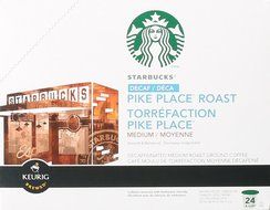 Starbucks Decaf Pike Place Roast, K-Cup for Keurig Brewers, 24 Count N7