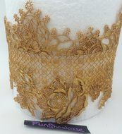 Funshowcase Extra-large Sugarcraft Cake Decoration Open Rose with leaf Lace Repeat Border Swag Icing Silicone... N3