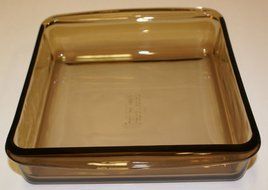 Corning Pyrex Amber Square Baking Dish - #222 N2
