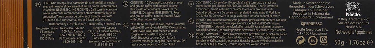 Nespresso OriginalLine: Caramelito, 10 Count N2