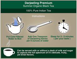 Premium Darjeeling Organic Black Tea - Best Loose Leaf Second Flush Tea Includes Powerful Antioxidants and Minerals... N8