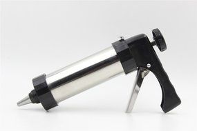 PER-LIFE Stainless Steel Deluxe Biscuit Press Cookie Gun Set Includes 13 Discs &amp; 8 Icing Tips N4