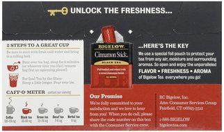 Bigelow Tea - Black Tea Cinnamon Stick - 20 Tea Bags N3