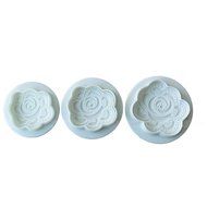 DUFUSTORE Fondant Cake Bread Decorating Sugarcraft Mold Cookie Plunger Cutters Tools Roses N3