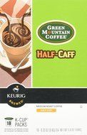 Green Mountain Coffee Half-Caff, Regular/Med Roast K-Cup Portion Pack for Keurig K-Cup Brewers, 72-Count N6