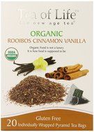 Tea Of Life Organic Rooibos, Cinnamon Vanilla, 20 Count
