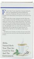 Alvita Organic Herbal Tea Red Clover -- 24 Tea Bags N59