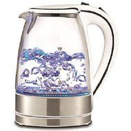 Glass Electric Hot Water Tea Kettle Stainless Steel Cordless White Color 50oz