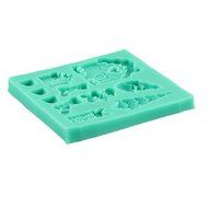 Cute 3D Christmas Gift Silicone Fondant Cake Molds Soap Chocolate Mould N2