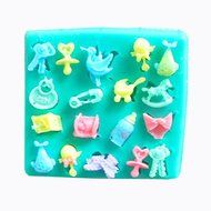 MathildaBaking Collection - Baby Toy Decor Mold Decorations Silicone Mold Silicone Fondant Lace Molds - Fondant...