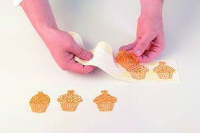 Silikomart Silicone Wonder Cakes Collection Sugar Lace Mats for Cake Decoration, Birds N14