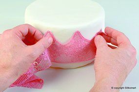 Silikomart Silicone Wonder Cakes Collection Sugar Lace Mats for Cake Decoration, Birds N37