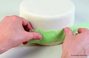 Silikomart Silicone Wonder Cakes Collection Sugar Lace Mats for Cake Decoration, Birds N44