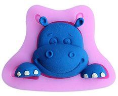 HSE Silicone mold cake tools animal biscuit tools cute hippo cake mold Sugar Paste fondant cake decorating tools...