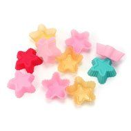 Hot Fashion 10 Stars Shape Silicone Chocolate Candy Muffin Cup Cake Baking Molds
