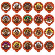 Crazy Cups Flavored Coffee Single Serve for Keurig K Cups Brewer Variety Pack Sampler, 20 Count