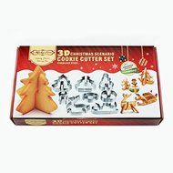 3D Stainless Steel CHRISTMAS Scenario 8 Pcs of Cookie Cutter Set,Baking mould,include Snowman, Christmas Tree,... N3