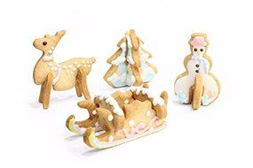 3D Stainless Steel CHRISTMAS Scenario 8 Pcs of Cookie Cutter Set,Baking mould,include Snowman, Christmas Tree,... N5