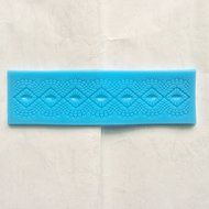 Sugarcraft Cake Decoration tool Baroc Embossing Lace Diamond pattern central Border Icing Silicone Mold Mould...