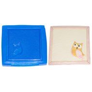 First Impression Molds B242 Owl Baby Blanket Silicone Cake Decorating Mold, Large, Blue N2