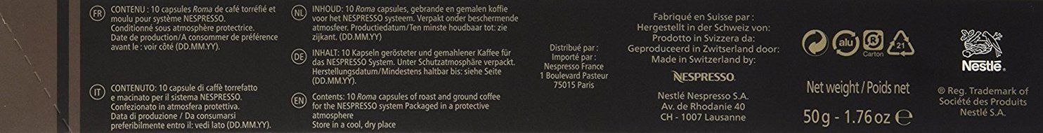 Nespresso OriginalLine: Roma, 20 Count N2