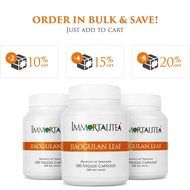Jiaogulan (Gynostemma pentaphyllum) Veggie Capsules - Crushed Whole Jiaogulan Leaf - 100 Capsules - 500mg N3