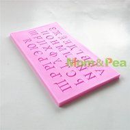 Mom&amp;pea 0631 Letters Shaped Silicone Mould for Fondant Cake Sugar Paste Cake Decoration 3d Cake Toppers Mold 16... N4