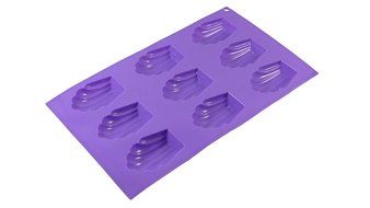 Allforhome(TM) Non Stick 9 Cavity French Madeleine Silicone Cake Tin Mold shell chololate cookie mould candy mold... N2