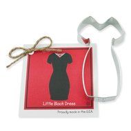Little Black Dress Cookie and Fondant Cutter - Ann Clark - 4.4 Inches - US Tin Plated Steel