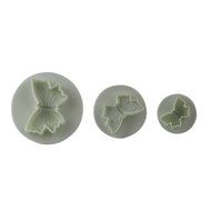 DUFUSTORE 3 x Butterfly Plunger Cutter Mold Sugarcraft Fondant Cake Decorating Tool