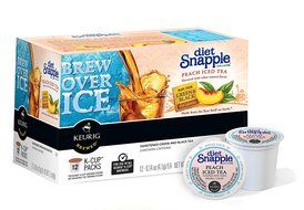 Snapple Diet Peach Iced Tea, Keurig K-Cups, 72 Count