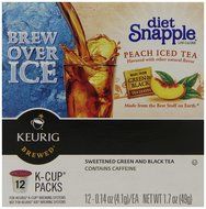 Snapple Diet Peach Iced Tea, Keurig K-Cups, 72 Count N6