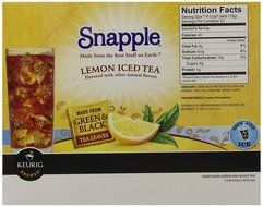 Snapple Diet Peach Iced Tea, Keurig K-Cups, 72 Count N34
