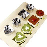 Cake Baking Mold , Vangoddy Stainless Steel Pastry Mould with Press Plate (Round Shaped) N2