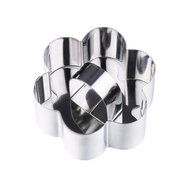 Cake Baking Mold , Vangoddy Stainless Steel Pastry Mould with Press Plate (Round Shaped) N8