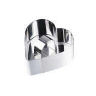 Cake Baking Mold , Vangoddy Stainless Steel Pastry Mould with Press Plate (Round Shaped) N11