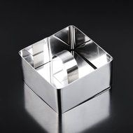 Cake Baking Mold , Vangoddy Stainless Steel Pastry Mould with Press Plate (Round Shaped) N13