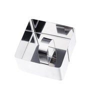 Cake Baking Mold , Vangoddy Stainless Steel Pastry Mould with Press Plate (Round Shaped) N14