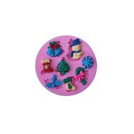 Cutoy Christmas Design Silicone Cake Fondant Chocolete Jello Soap Candy Gum Paste Molds Clay Moulds DIY Decorating...