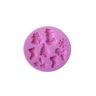 Cutoy Christmas Design Silicone Cake Fondant Chocolete Jello Soap Candy Gum Paste Molds Clay Moulds DIY Decorating... N2