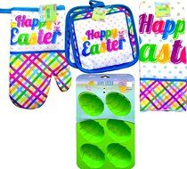 Happy Easter Kitchen Bakeware Supplies Bakeware Starter Set, Oven Mitt, Kitchen Towel,pot Holder, and Baking Mold... N13