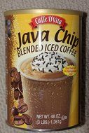 Caffe D'vita Java Chip Latte Blended Iced Coffee Mix - Gluten Free! - 3 Lb. Cannister (48 Oz)