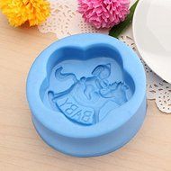 Trojan Rabbit Baby Silicone Chocolate Mold Fondant Cake Soap Mold.