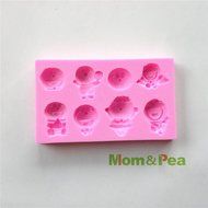 Mom&amp;pea 0537 Doraemon Shaped Silicone Mould for Fondant Cake Sugar Paste Cake Decoration 3d Cake Toppers Mold... N3
