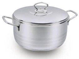 Korkmaz Classic Stainless Steel Covered Stockpot (6.3 quart) N5