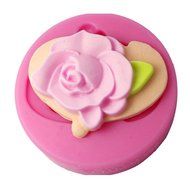 FOUR-C Gum Paste Mold Flower Cake Design Silicone Mould Color Pink