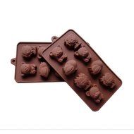 "High Temperature Resistance Silicone Three Animal Cake Mold" shopping