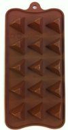 NY Cake Pyramid Shape Silicone Chocolate Mold, 15 Cavities N2